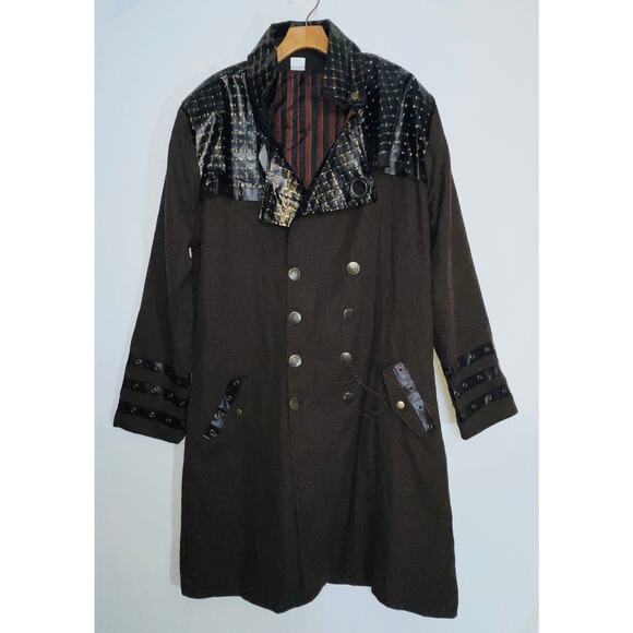 Spirit Halloween Steampunk Duster Jacket - Size XL - Pockets & Fully Lined - Picture 1 of 13